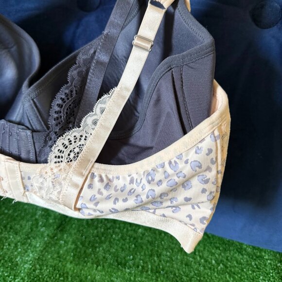 Jessica Simpson Lifting Molded Animal Print 2 Pack Underwire Bra Size 42C NEW - Picture 6 of 11